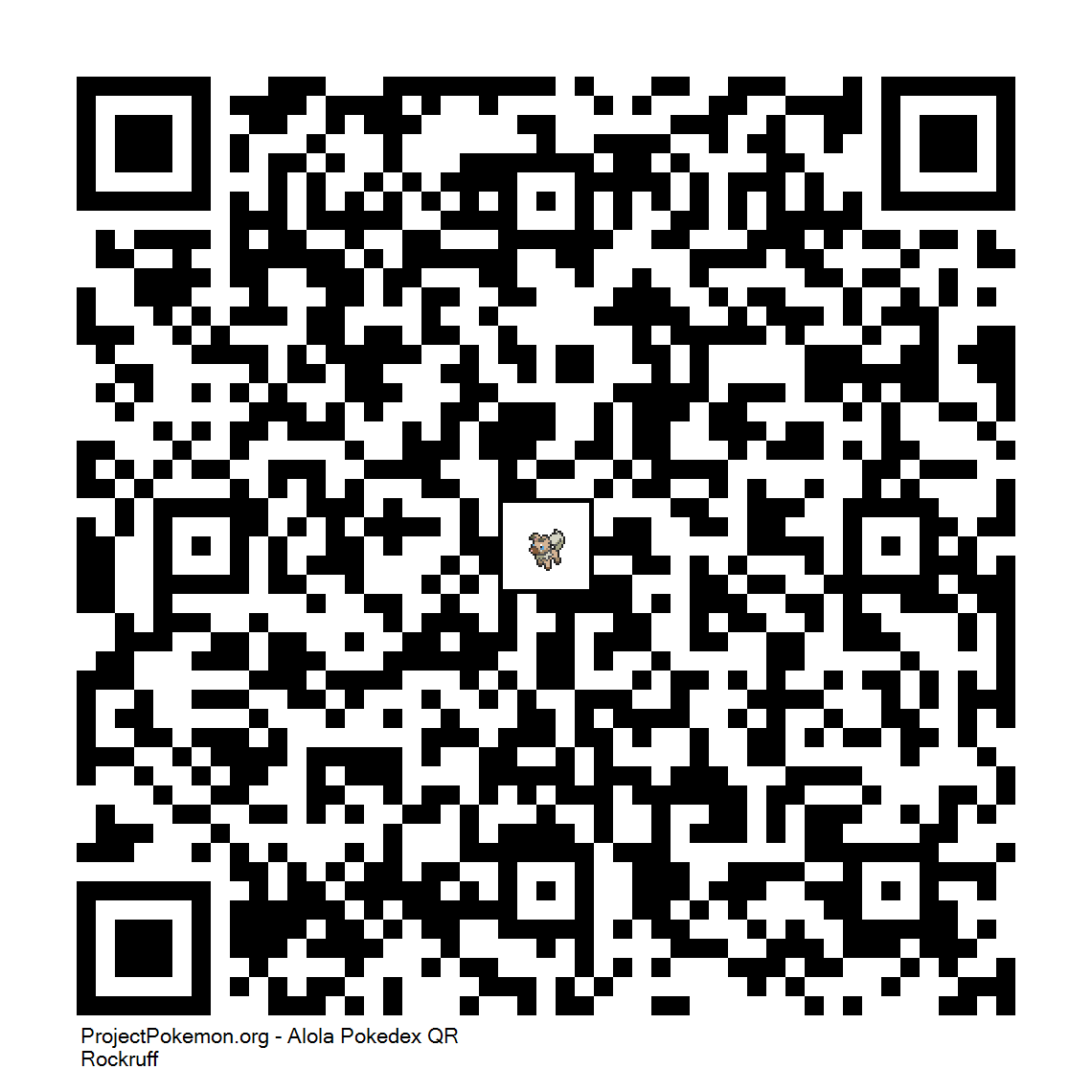 Cdigo QR de Rockruff